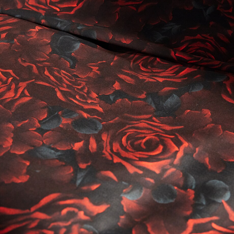 Pościel z bawełny satynowej Estillo 160x200 cm z wzorem kwiatowym