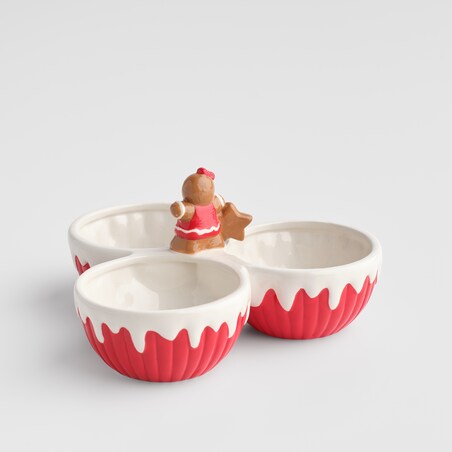 Patera Gingerbreadman triple z motywem piernika
