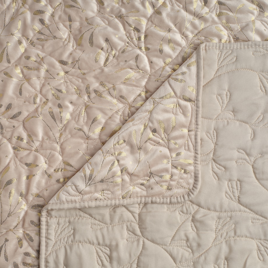 Wzorzysta narzuta na łóżko Mistelo 200x220 cm z motywem arabeski i liści