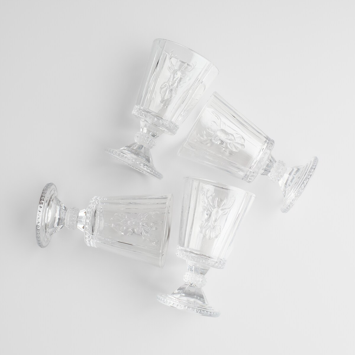 Komplet Kieliszków Do Wina Dreri z motywem renifera