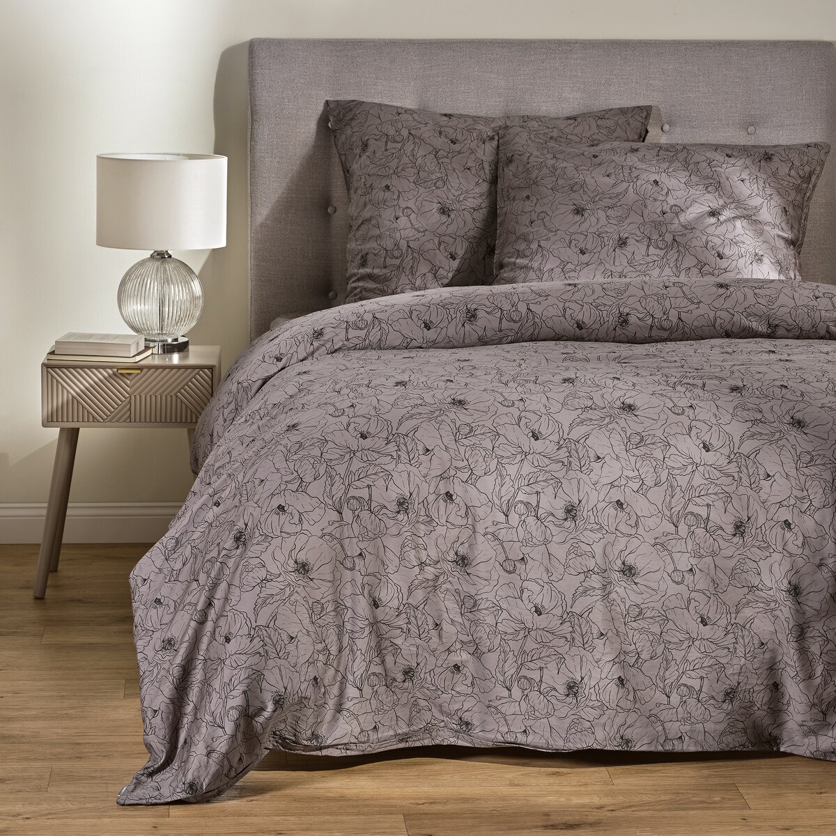 Pościel z bawełny satynowej Casinosis 160x200 cm z motywem kwiatowym