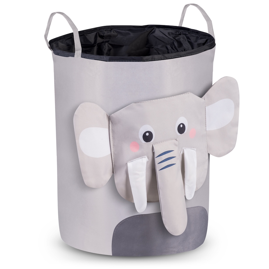 Kosz na zabawki akcesoria ze ściągaczem Nukido szary