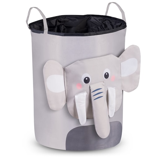 Kosz na zabawki akcesoria ze ściągaczem Nukido szary