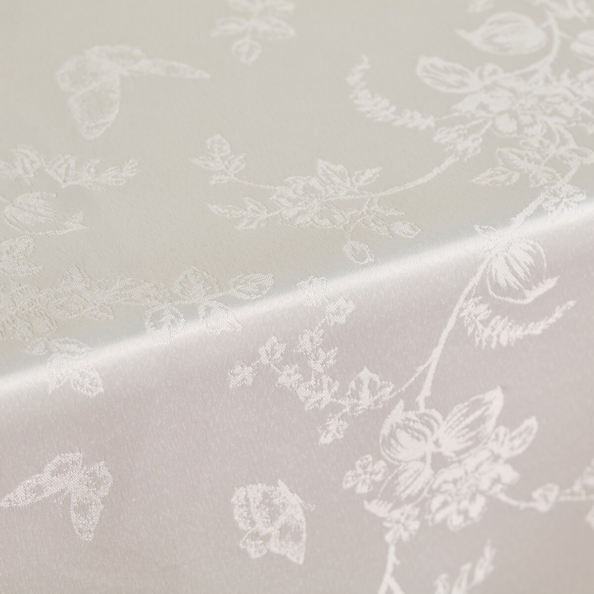 Obrus Żakardowy Allanis 130x180 cm z motywem kwiatowym