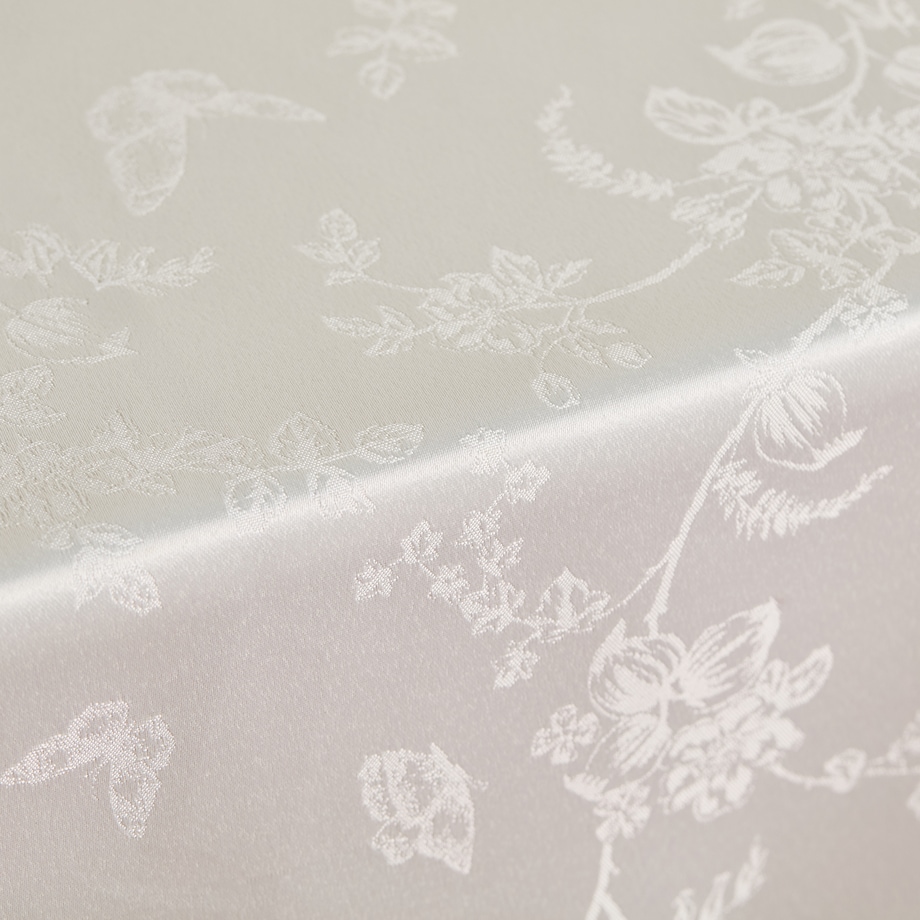 Obrus Żakardowy Allanis 130x180 cm z motywem kwiatowym