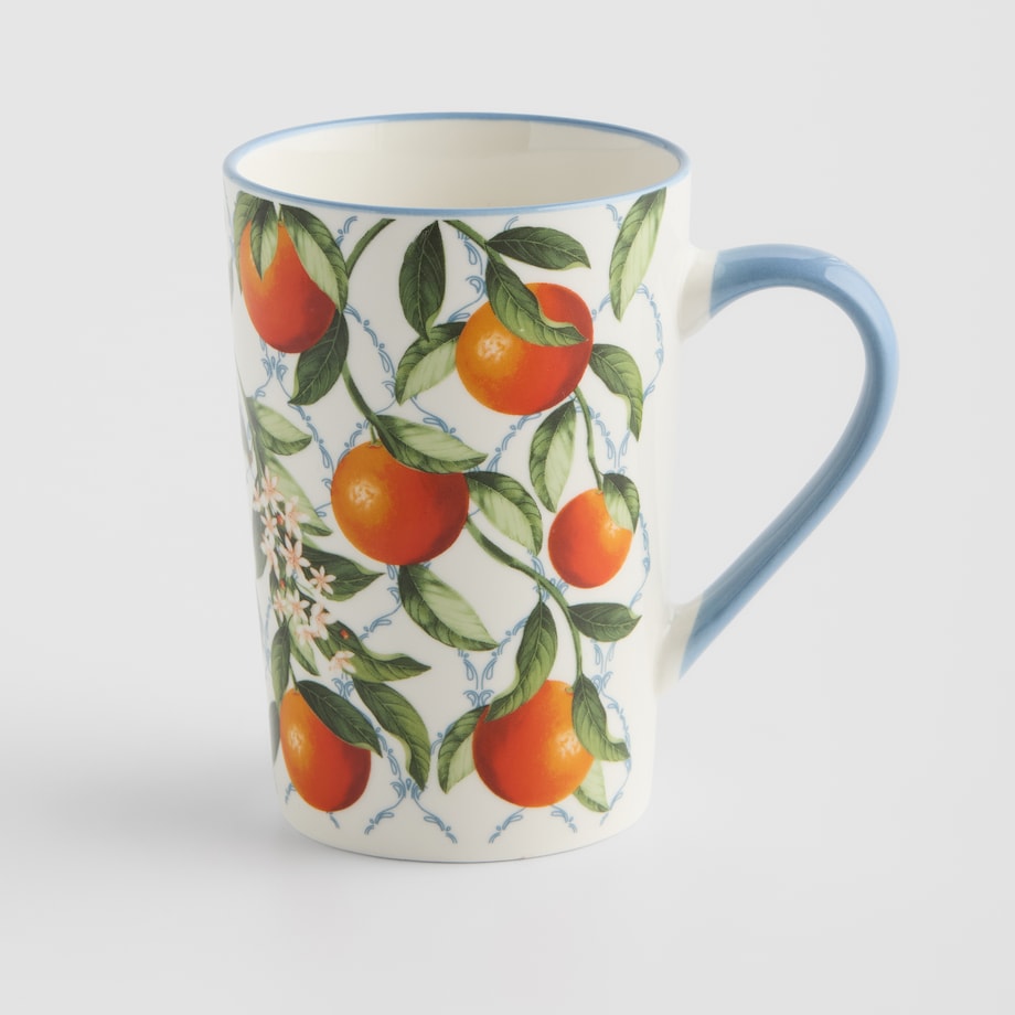 Kubek Orangio z motywem owoców