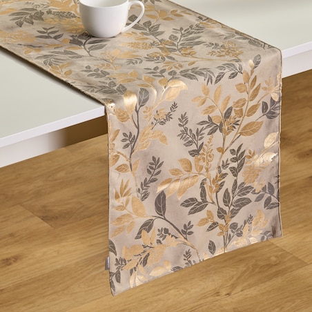 Bieżnik z nadrukiem Verla 40x180 cm z wzorem kwiatowym