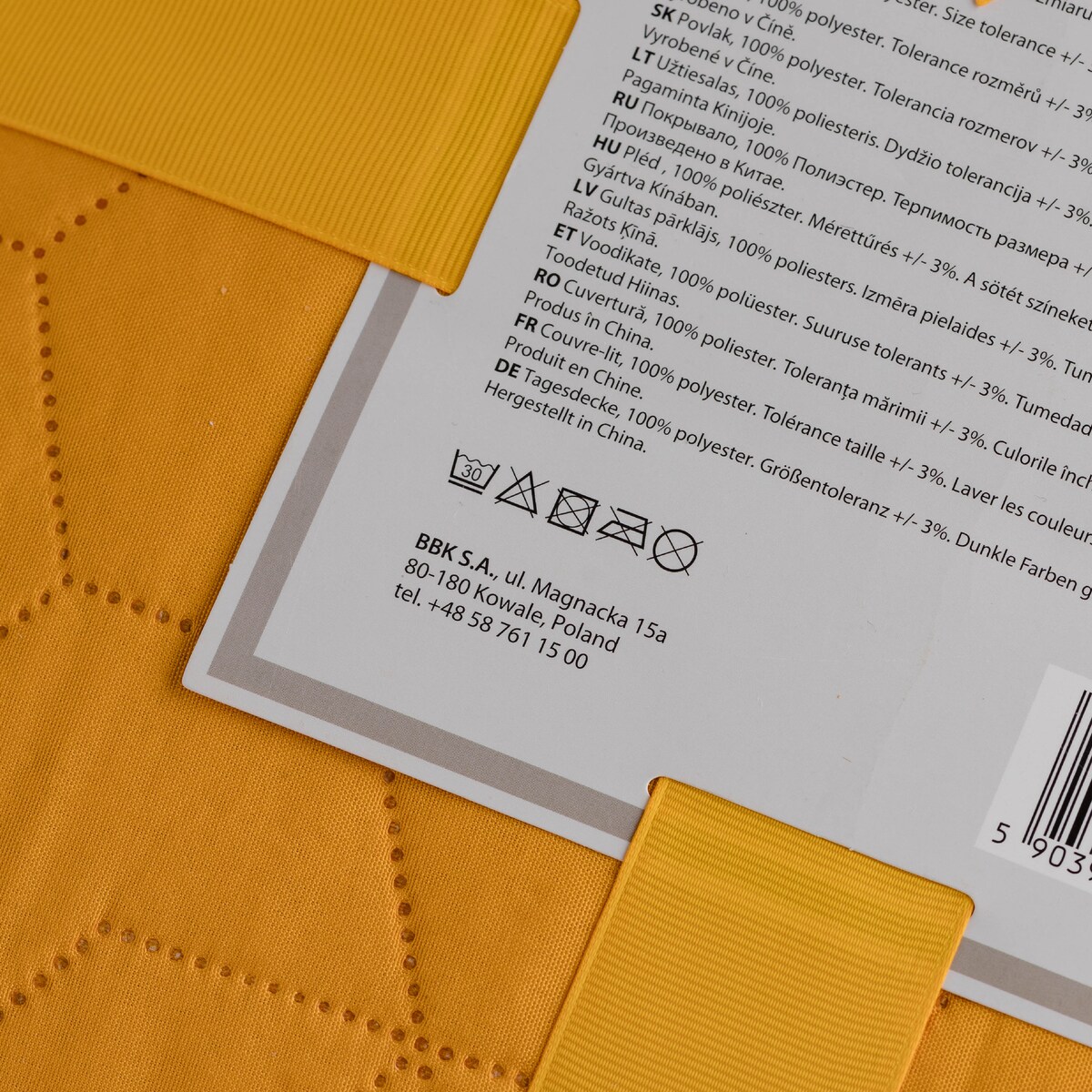 Jednokolorowa narzuta na łóżko Symphony II 200x220 cm