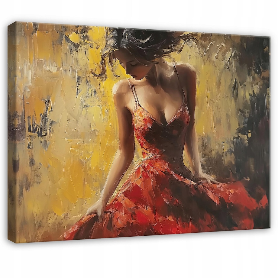 OBRAZ KOBIETA SZTUKA POP ART DO SYPIALNI SALONU KUCHNI NA PŁÓTNIE 60x40