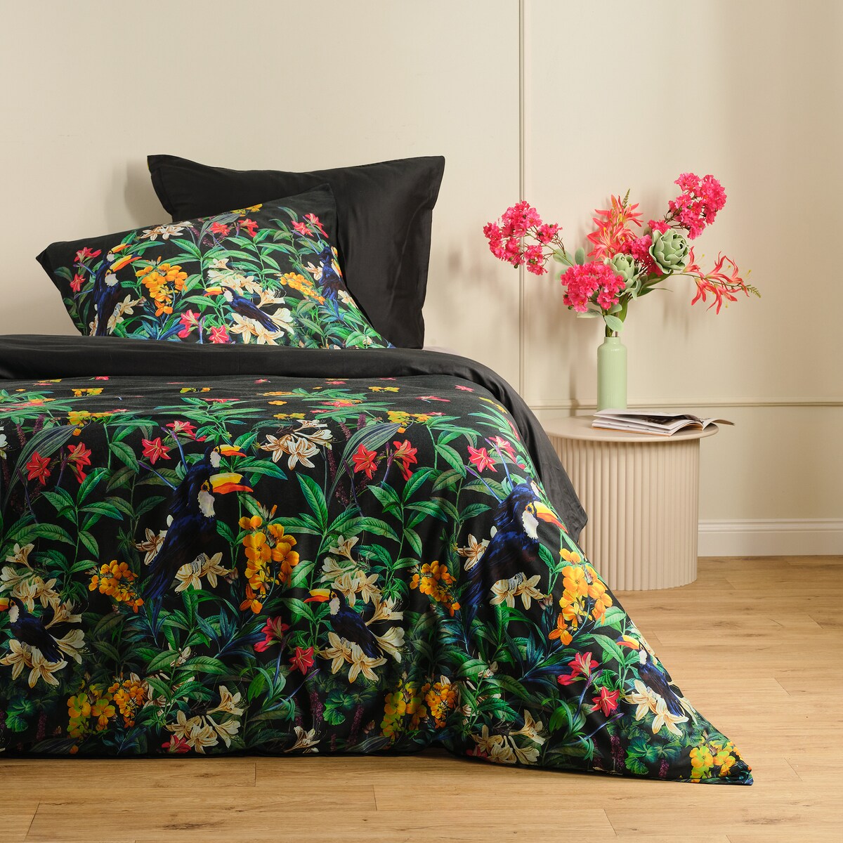 Pościel z bawełny satynowej Tropicus 200x220 cm