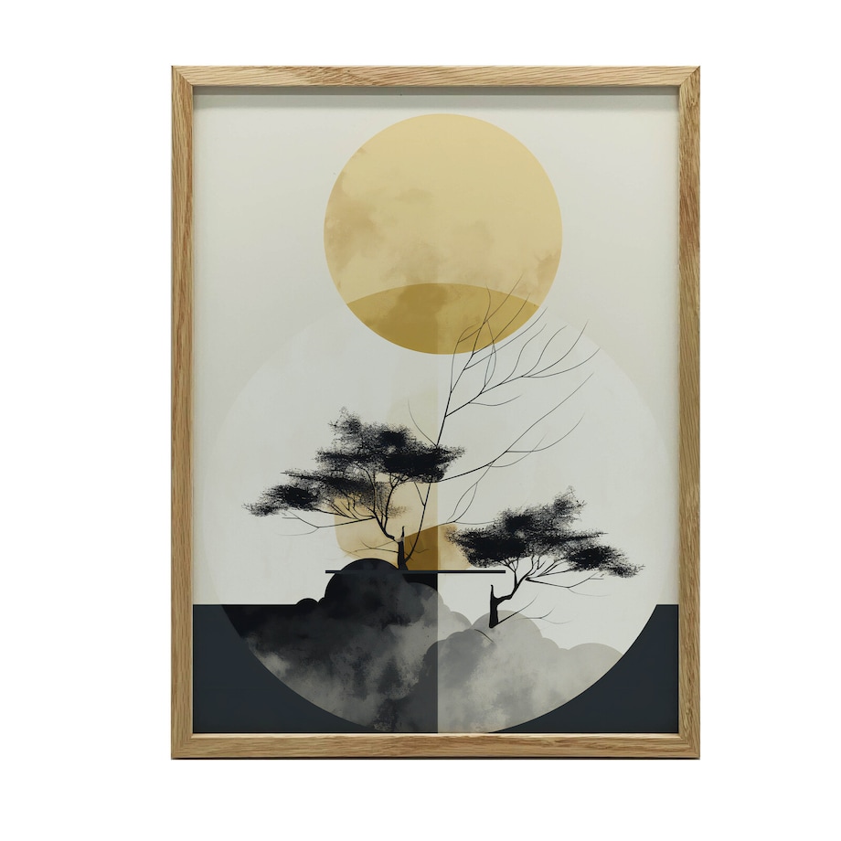 Harmonia Natury, 50x70 cm, rama drewniana jasny dąb, papier matowy 230 gsm