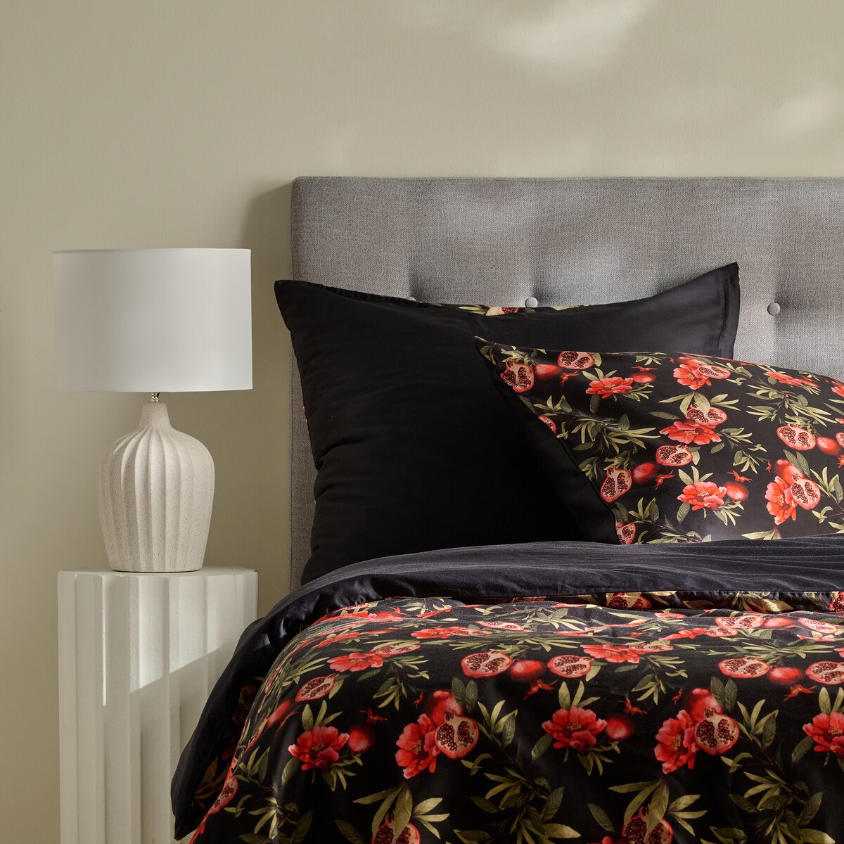 Pościel z bawełny satynowej Granadillo 200x220 cm z motywem owoców