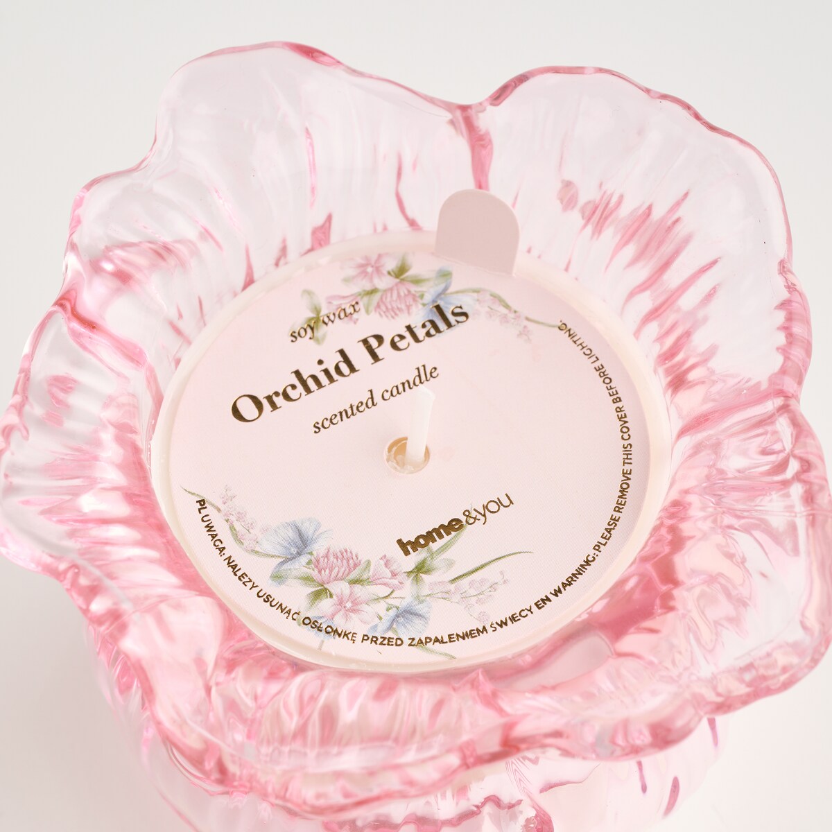 Świeca Zapachowa Kiros flower z motywem kwiatowym