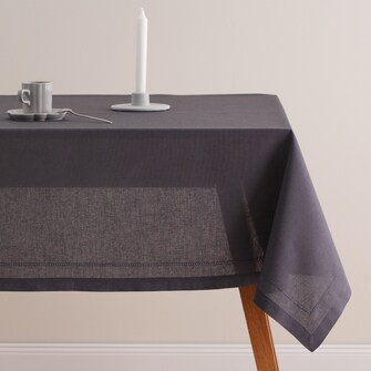 Solid Tablecloth With Hemp Dellon 130x180 cm
