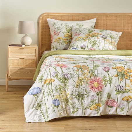 Pościel z bawełny satynowej Koperino 160x200 cm z motywem kwiatowym