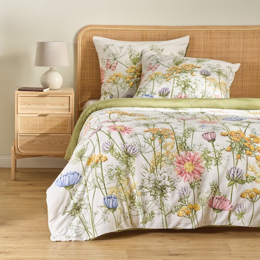 Pościel z bawełny satynowej Koperino 160x200 cm z motywem kwiatowym