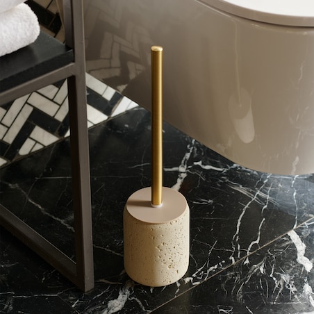 Szczotka toaletowa z masy żywicznej kamienny efekt alis