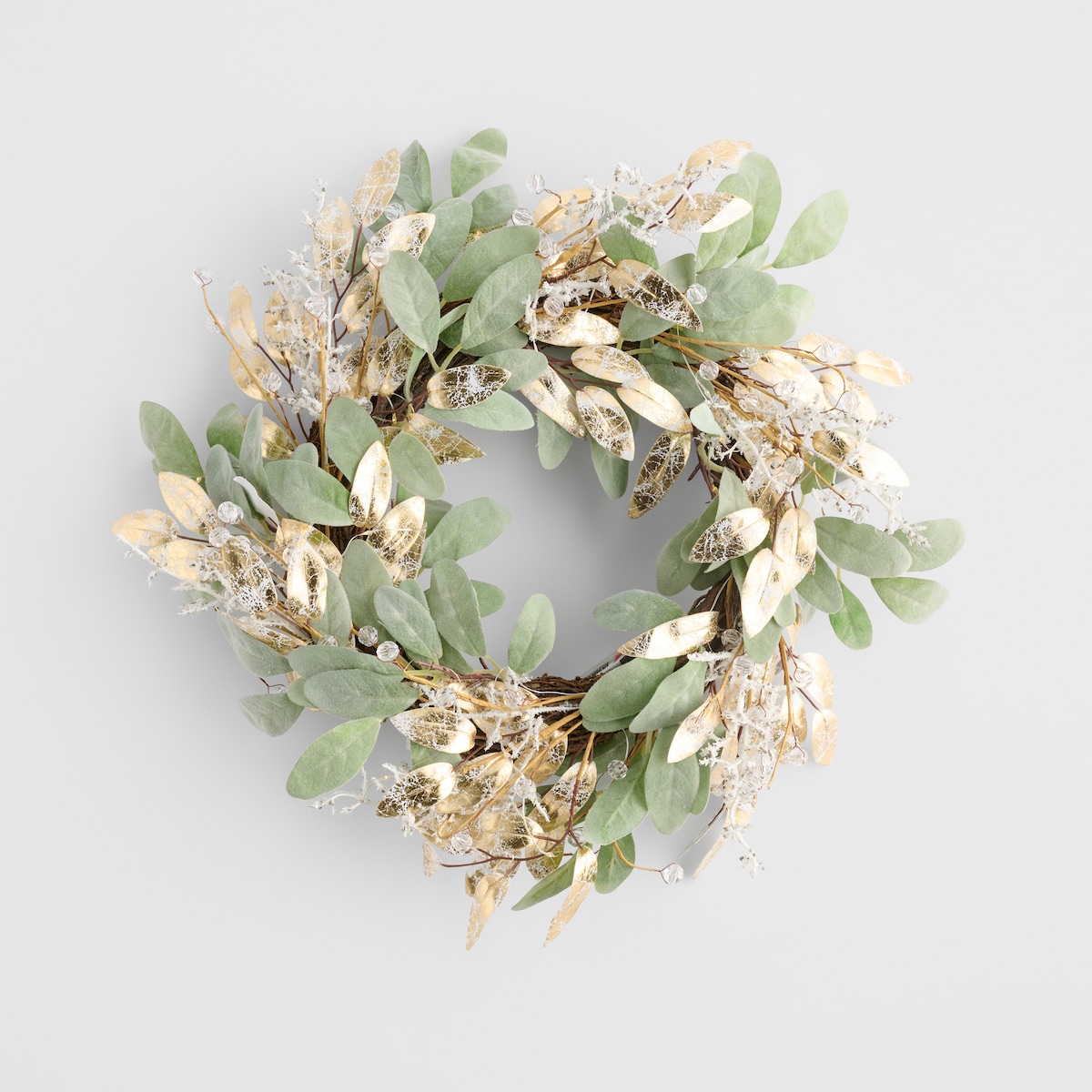 Wianek Led Sagiane z motywem roślinnym