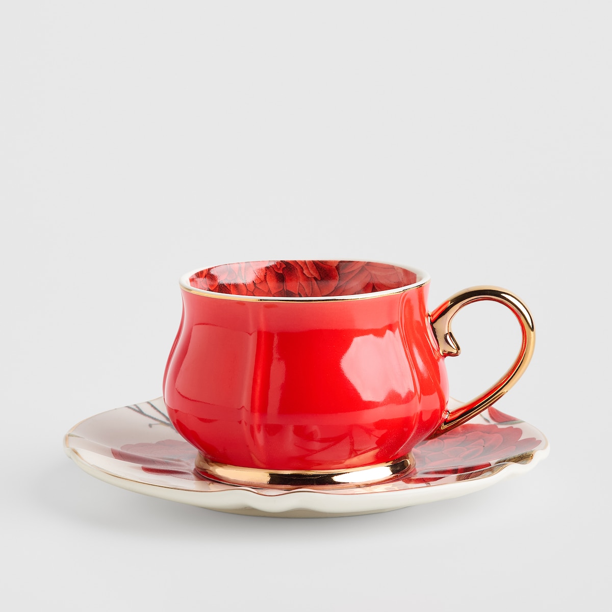 Filiżanka w opakowaniu prezentowym Rosellina z motywem kwiatowym