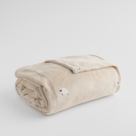 Drukowany koc Sheeperiso 150x200 cm z motywem baranka