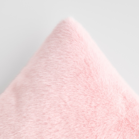 Poszewka Futrzana Molinio 45x45 cm w kratę