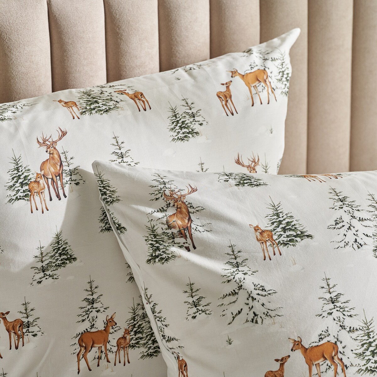 Pościel Bawełniana Hivros 160x200 cm z motywem zwierząt leśnych