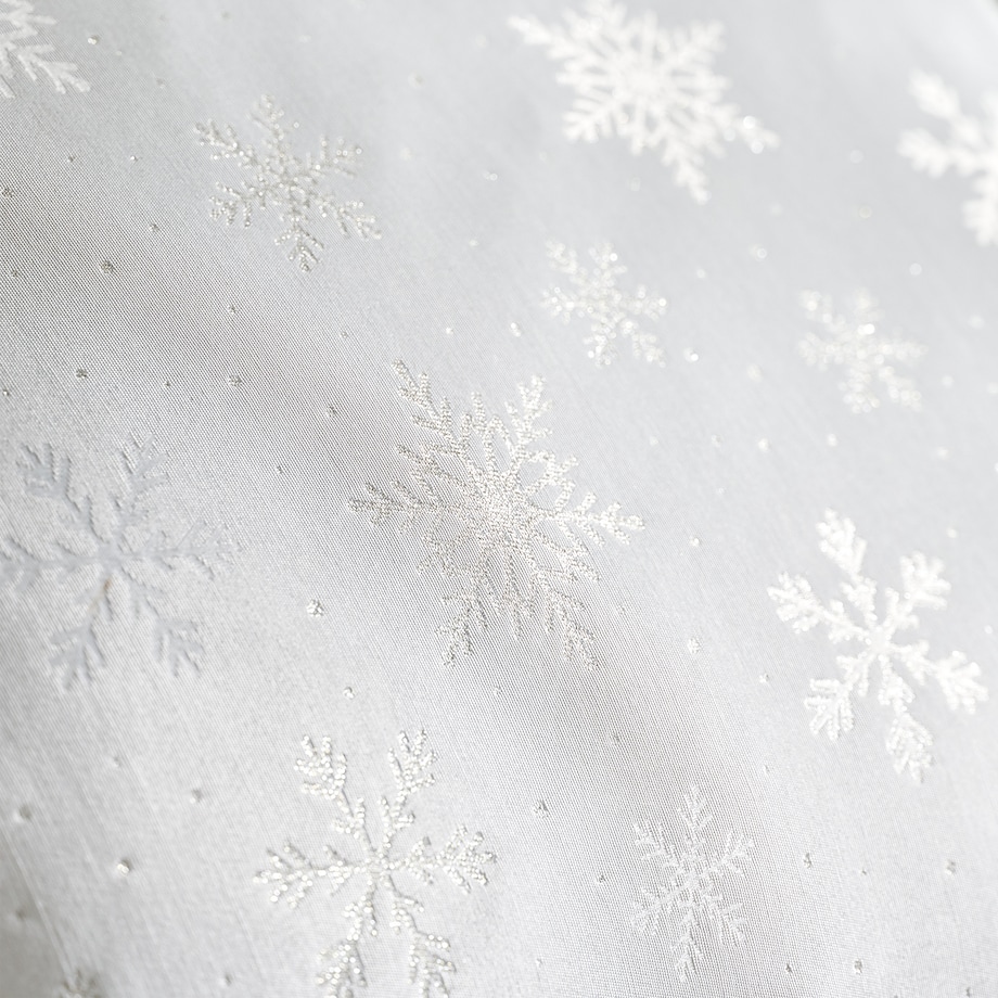 Pościel Żakardowa Preciosita 160x200 cm z motywem śnieżynki