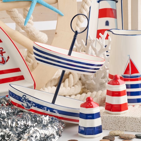 Patera Ancorare z motywem morskim