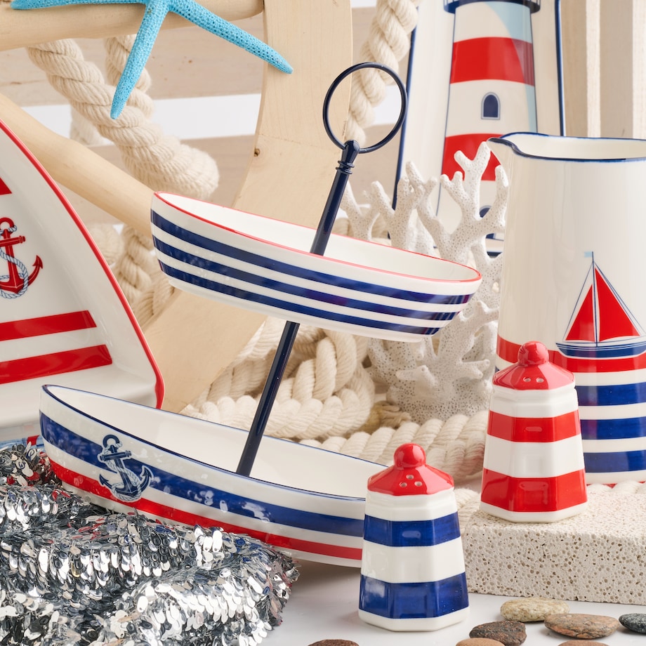 Patera Ancorare z motywem morskim