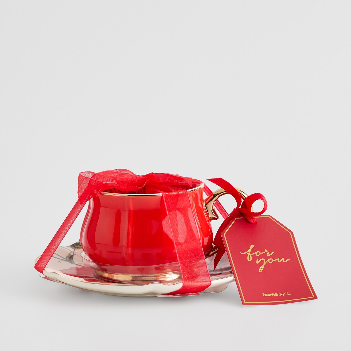 Filiżanka w opakowaniu prezentowym Rosellina z motywem kwiatowym