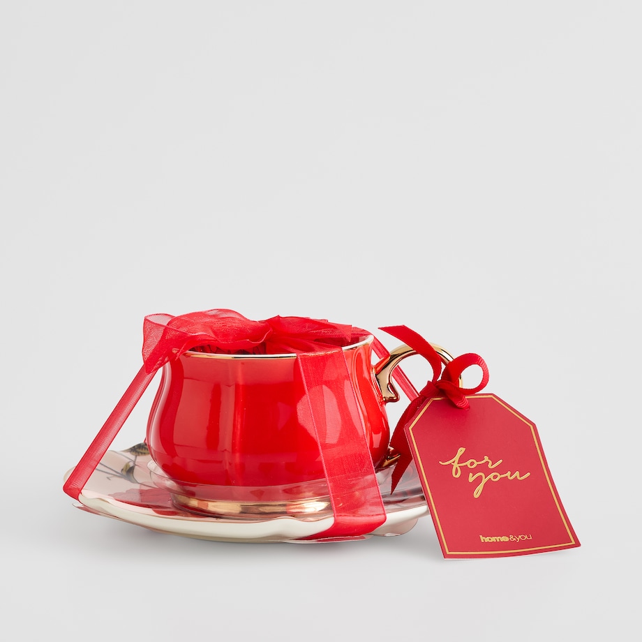 Filiżanka w opakowaniu prezentowym Rosellina z motywem kwiatowym