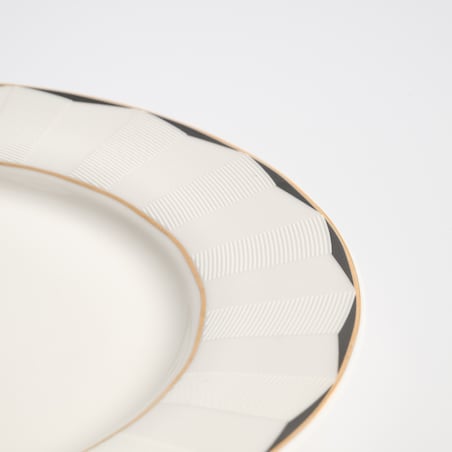 Talerz Deserowy Olea z motywem geometrycznym