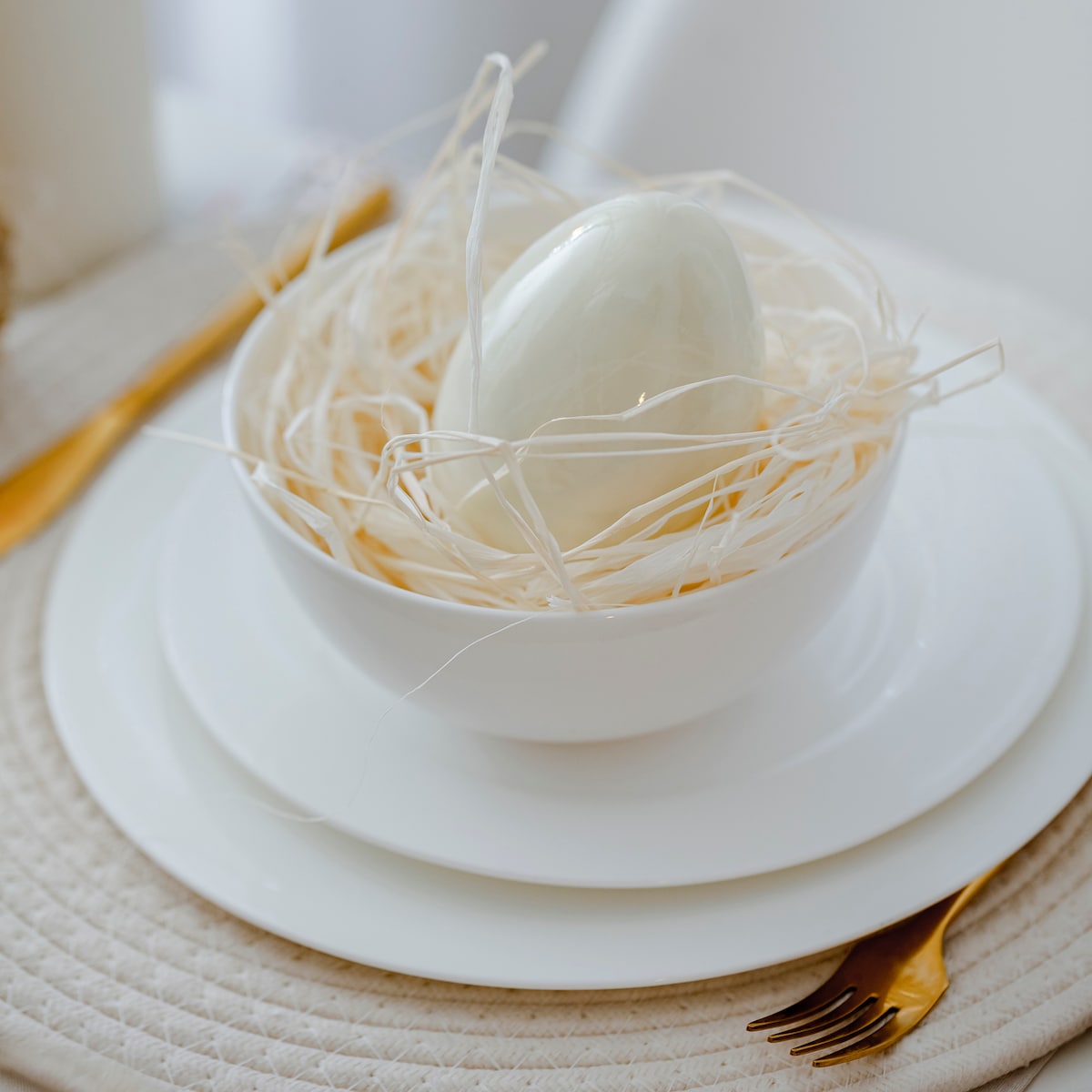 Klasyczna Miska z Porcelany Kostnej Bianco