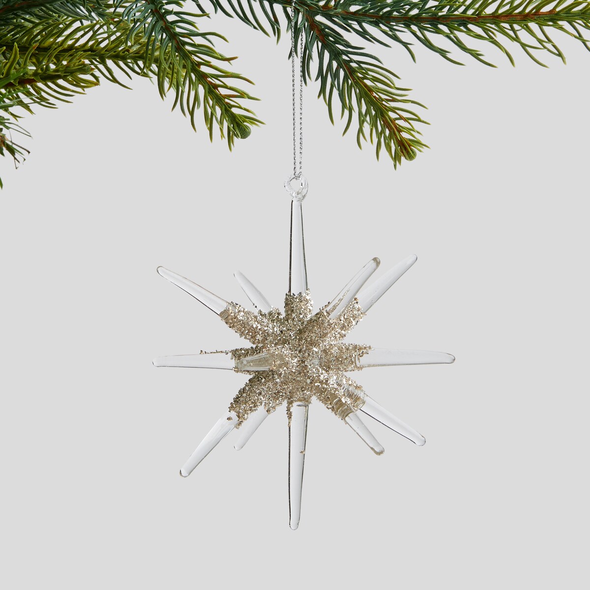 Zawieszka szklana Stario z motywem gwiazdy betlejemskiej