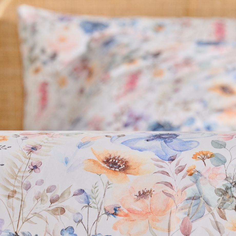 Pościel Z Mikrofibry Cossana 160x200 cm z motywem kwiatowym