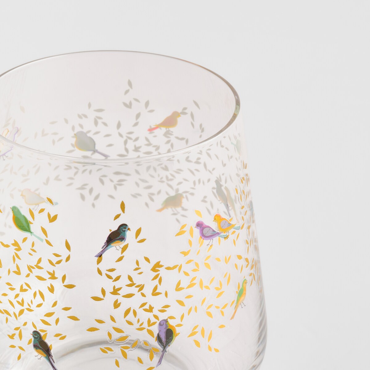 Szklanka Kolibri z motywem tropikalnym