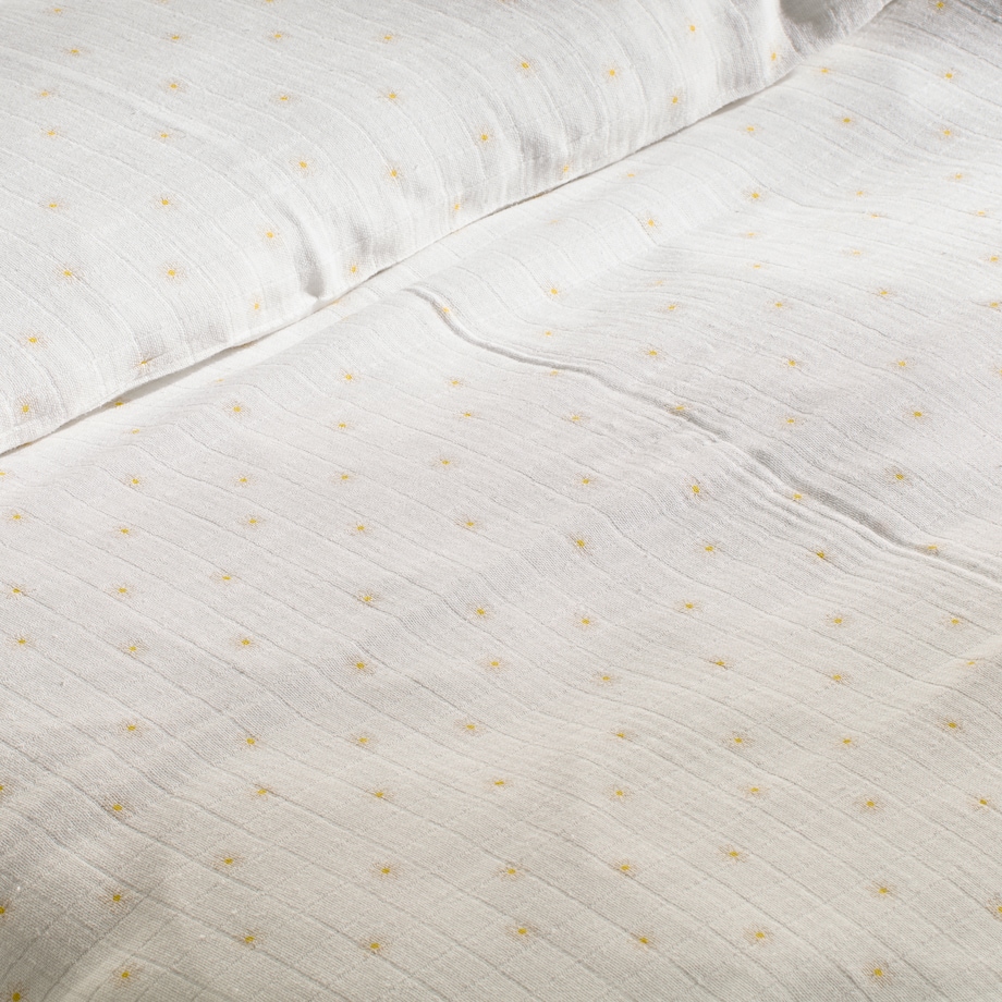 Pościel Muślinowa Astero 100x135 cm z motywem kwiatowym