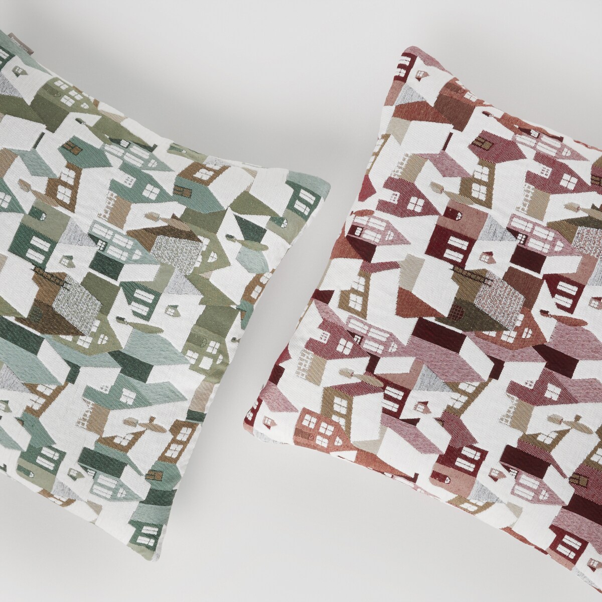 Poszewka Żakardowa Tromoso 45x45 cm z motywem domku