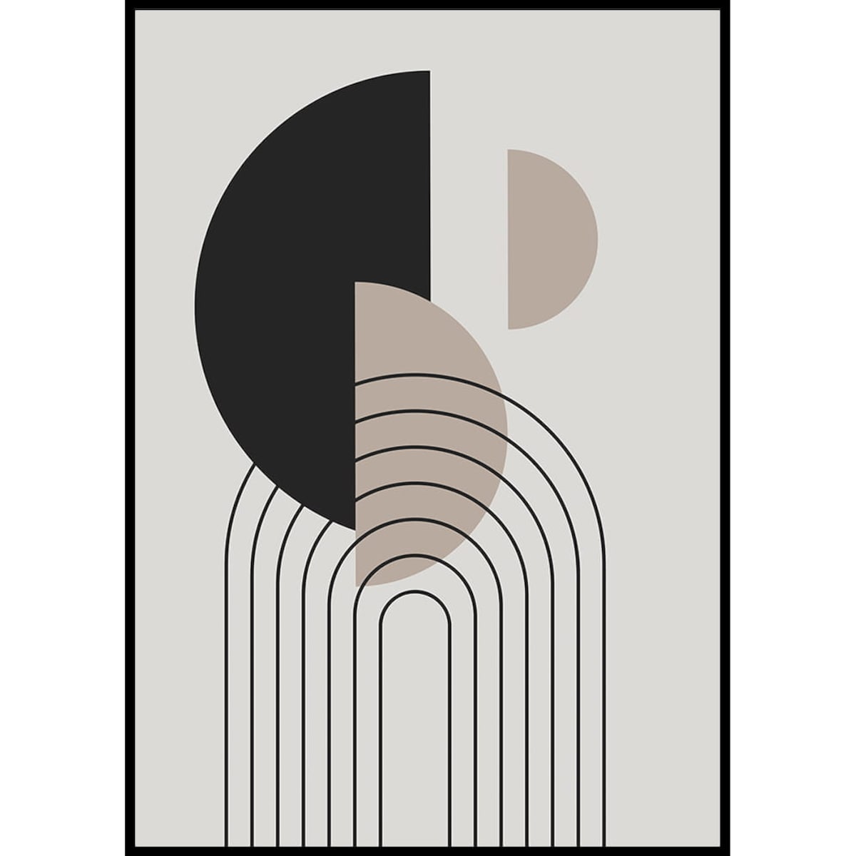 plakat circles and arches no 2 21x30 cm