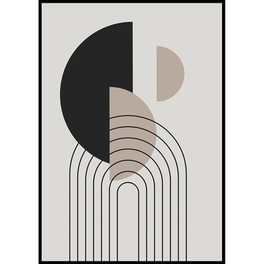 plakat circles and arches no 2 21x30 cm