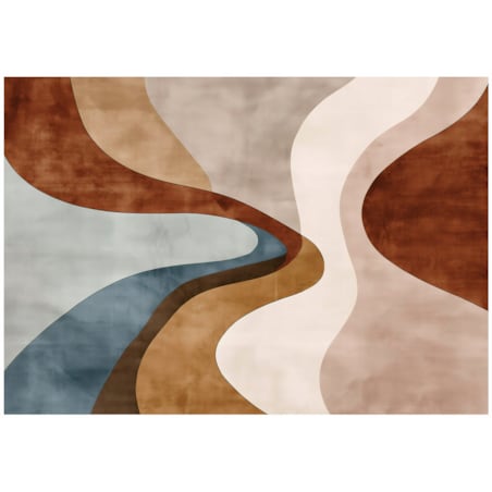 Fototapeta Do Sypialni Salonu Na Flizelinie Art Deco Geometria Brązowy 400x280