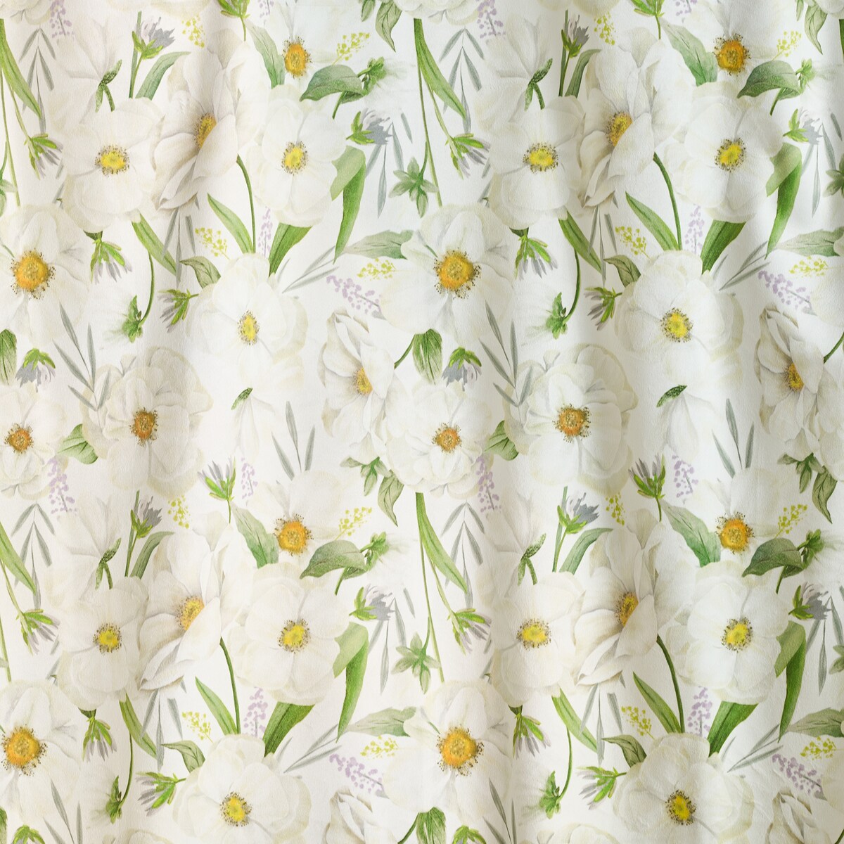 Zasłona z nadrukiem Emeris 140x250 cm z motywem kwiatowym