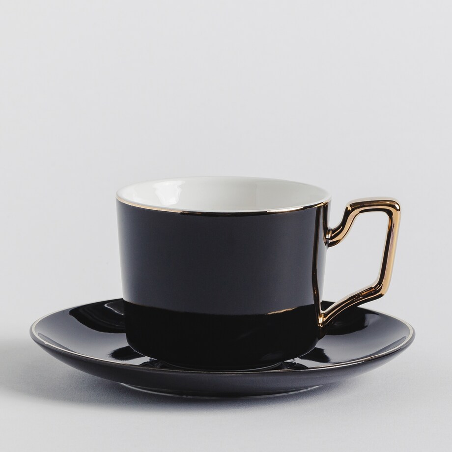 Cup With Saucer Versailas Black 