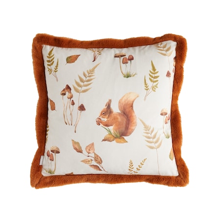 Poszewka Drukowana Bosque 45x45 cm z motywem zwierząt leśnych