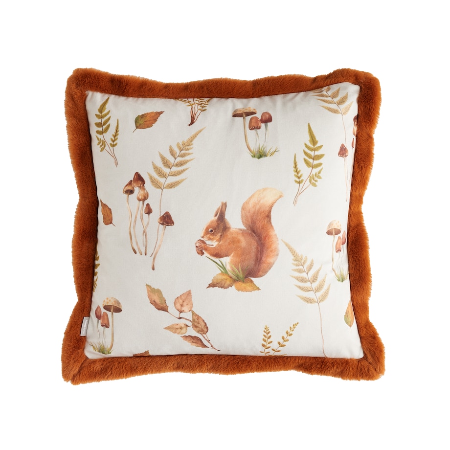 Poszewka Drukowana Bosque 45x45 cm z motywem zwierząt leśnych