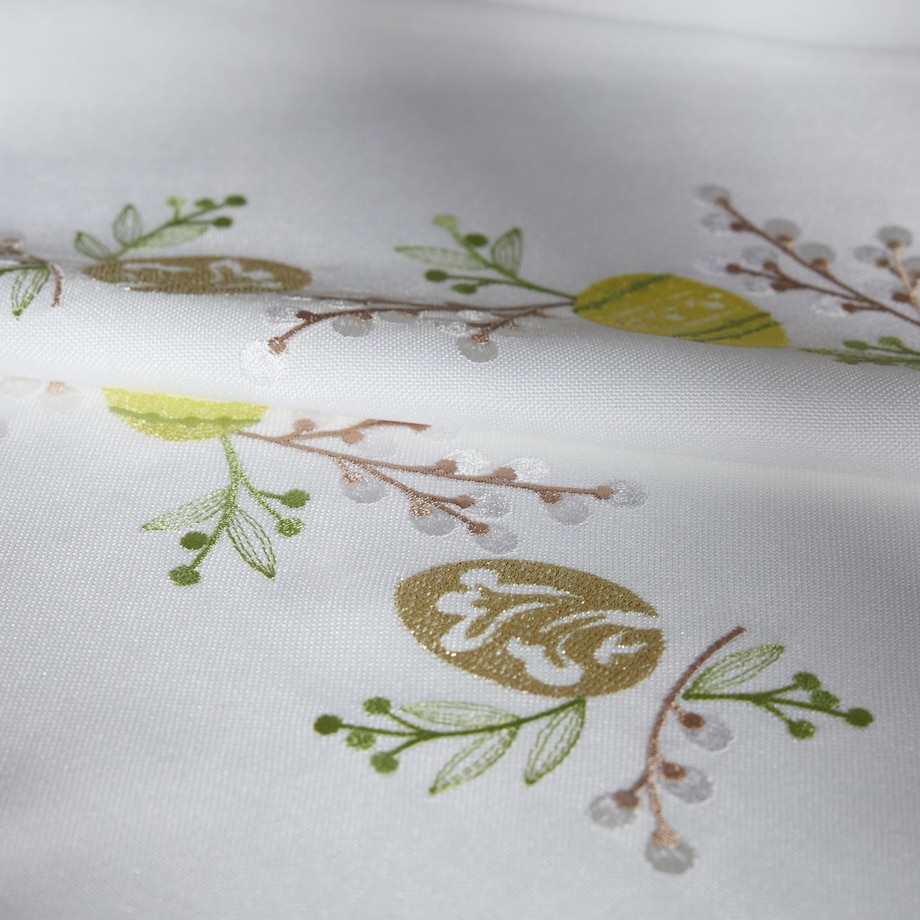 Serweta Haftowana Catkins 80x80 cm z motywem bazi