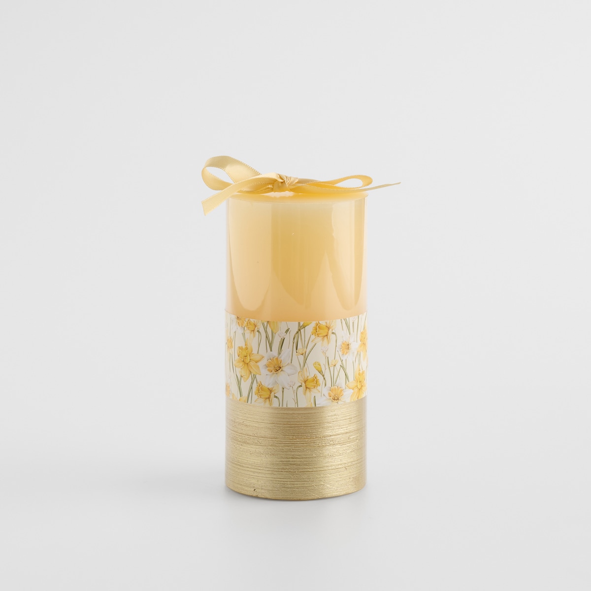Świeca Daffelis z motywem kwiatowym
