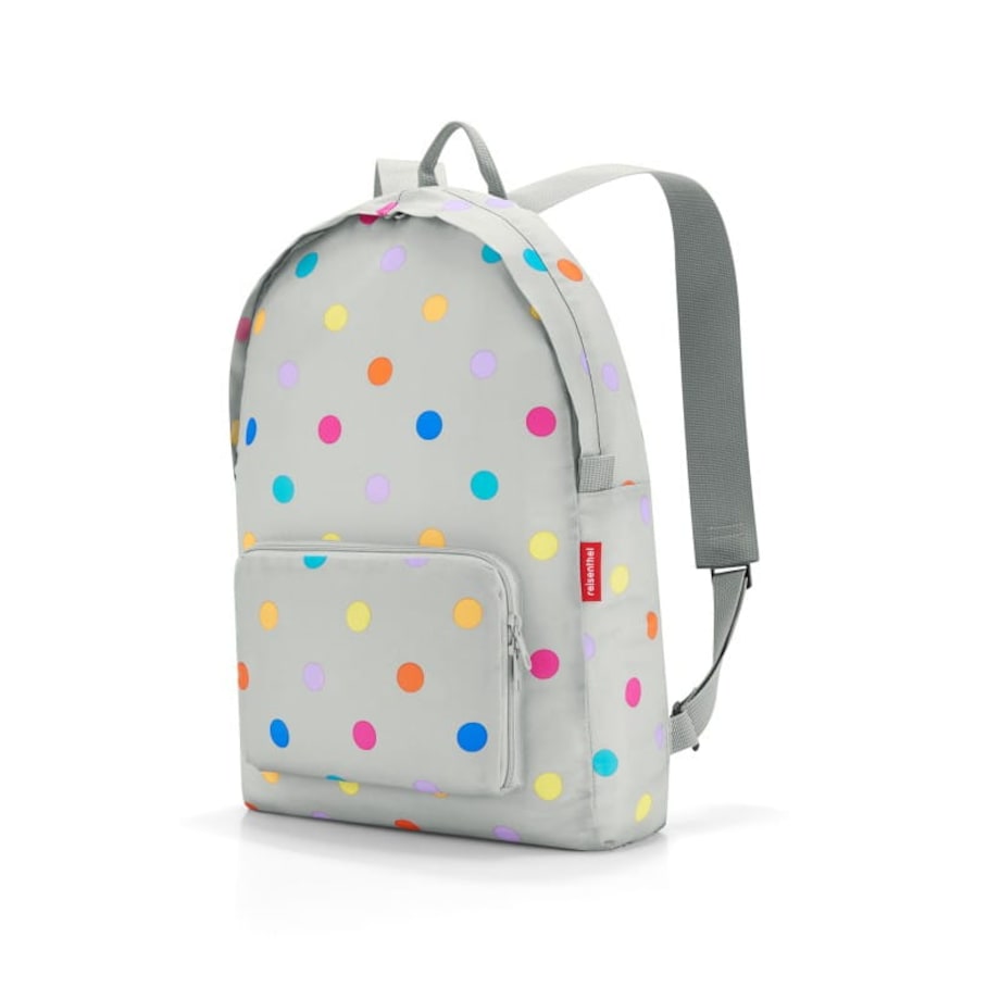 Plecak mini maxi rucksack stonegrey dots - poliester, 14 l