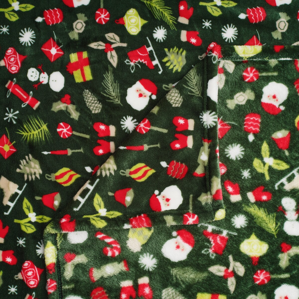 Drukowany koc Festio 150x200 cm z motywem Mikołaja