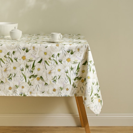 Obrus z nadrukiem Emeris 130x180 cm z motywem kwiatowym